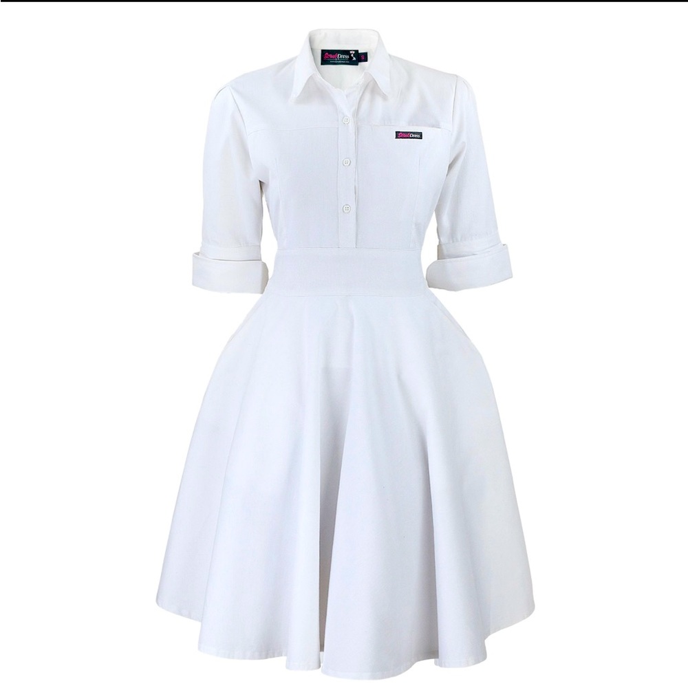 🩺💊💉White Nursing scrub dress for pinning ceremony